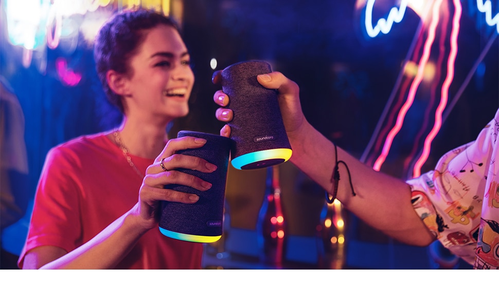 Anker Soundcore Flare Mini Bluetooth Speaker, Outdoor Bluetooth Speaker, IPX7 Waterproof for Outdoor Parties | Fugo Best