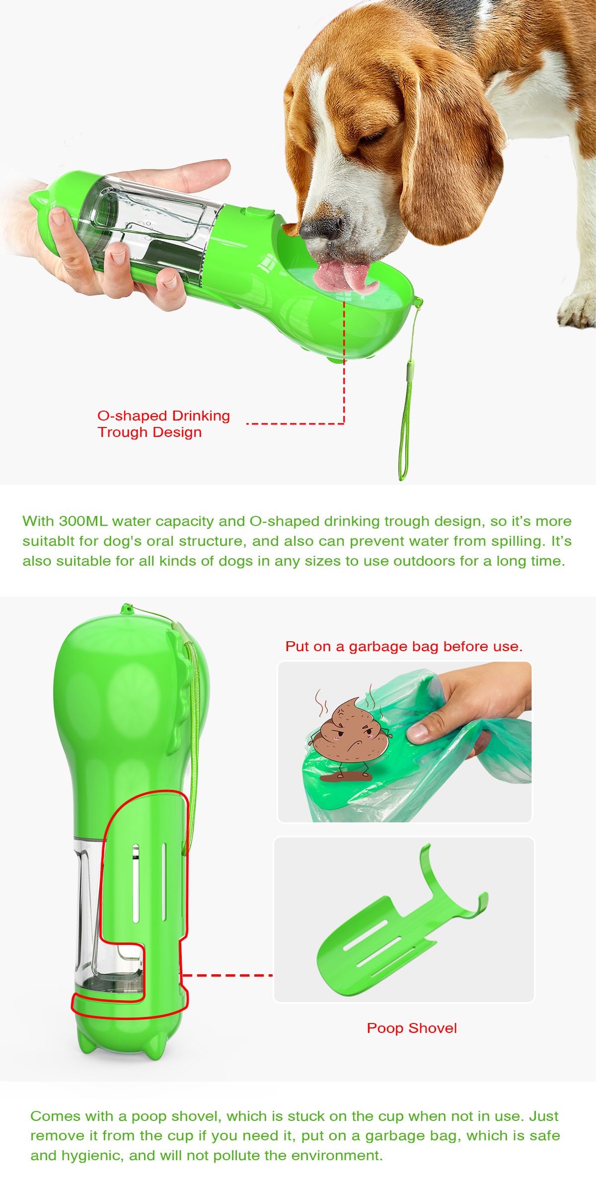 Portable Pet Dog Water Bottle For Small Large Dogs Travel Puppy Cat Drinking Bowl Outdoor Pet Water Dispenser Feeder | Fugo Best