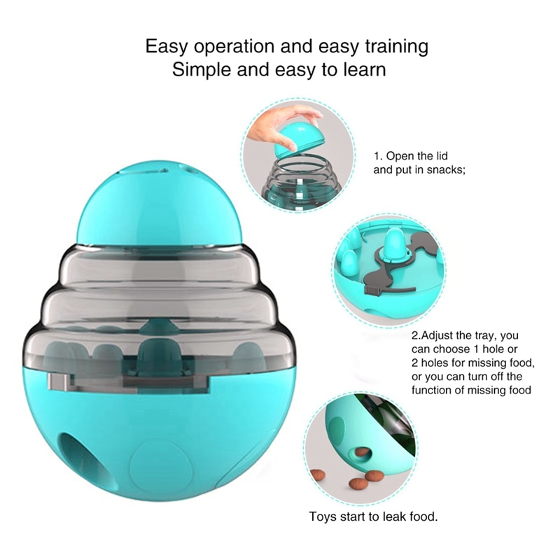Interactive Drainage TPFOCUS Ball Pet Feeder Bowl Dog Educational Draining Plastic Food Ball Leak Funny Play Pet Toys NEW | Fugo Best