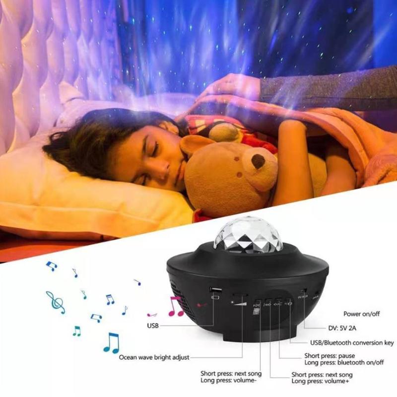 Bluetooth LED Starry Night Sky Projector Lamp Star Light Cosmos Master Kids Gift Battery USB Battery Night Light for Children | Fugo Best