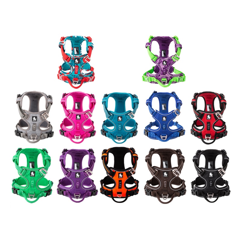 Truelove Front Nylon Dog Harness No Pull Vest Soft Adjustable Safety Harness For Dog Small Large Running Training French Bulldog | Fugo Best