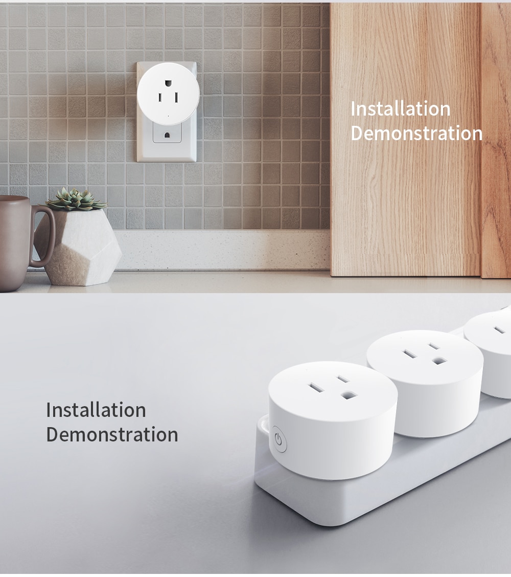 Mini Smart Plug Wifi Outlet Socket Work with Amazon Alexa,Google Home IFTTT,no Hub Required Wifi Remote Control Socket | Fugo Best