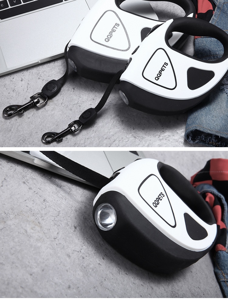 Pet Dog Automatic Retractable Fiber Leash LED Shining Automatic Stretching Dog Hand Holding Rope Pet Supplies | Fugo Best