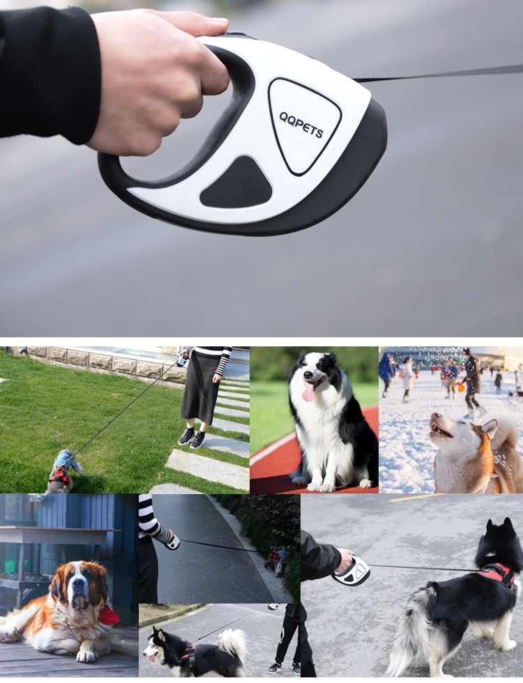 Pet Dog Automatic Retractable Fiber Leash LED Shining Automatic Stretching Dog Hand Holding Rope Pet Supplies | Fugo Best
