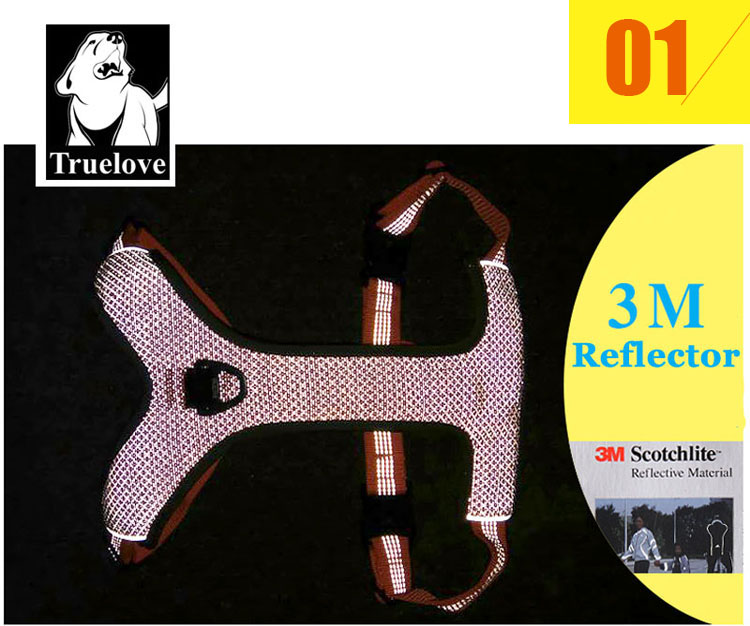 Truelove Padded Reflective Dog Pet Harness Small Large Soft Walk Adjustable With Handle For Seat Belt Pet Supplies Dropshipping | Fugo Best