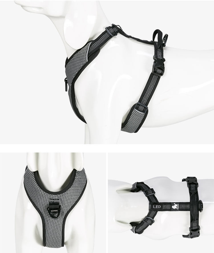 Truelove Padded Reflective Dog Pet Harness Small Large Soft Walk Adjustable With Handle For Seat Belt Pet Supplies Dropshipping | Fugo Best