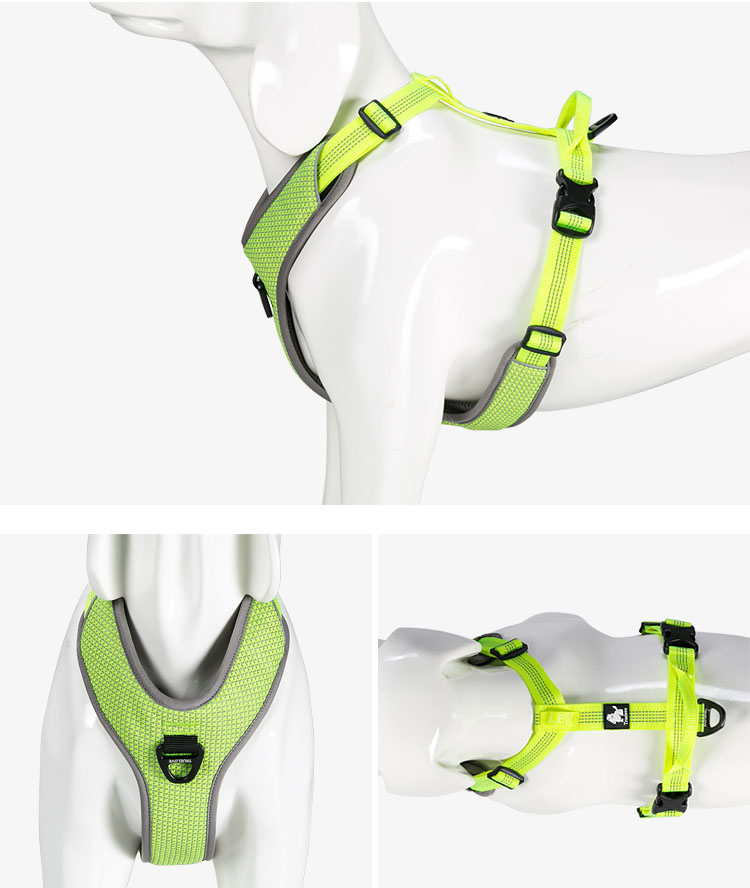 Truelove Padded Reflective Dog Pet Harness Small Large Soft Walk Adjustable With Handle For Seat Belt Pet Supplies Dropshipping | Fugo Best