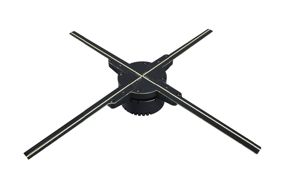 Updating 50CM 4 fan hologram fan light with wifi control 3D hologram Advertising Display LED Fan hologram Imaging for holiday | Fugo Best