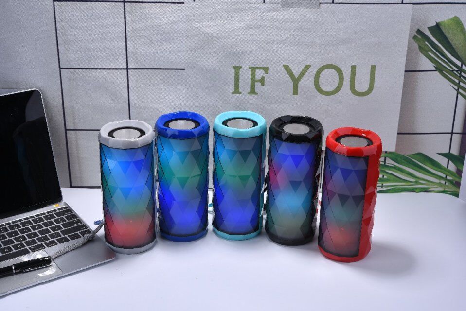Portable bluetooth speaker tg167 bass color cool polygonal design waterproof wireless speaker, high-definition noise reduction, | Fugo Best