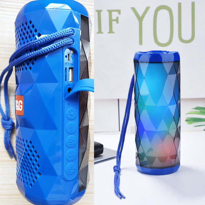 Portable bluetooth speaker tg167 bass color cool polygonal design waterproof wireless speaker, high-definition noise reduction, | Fugo Best