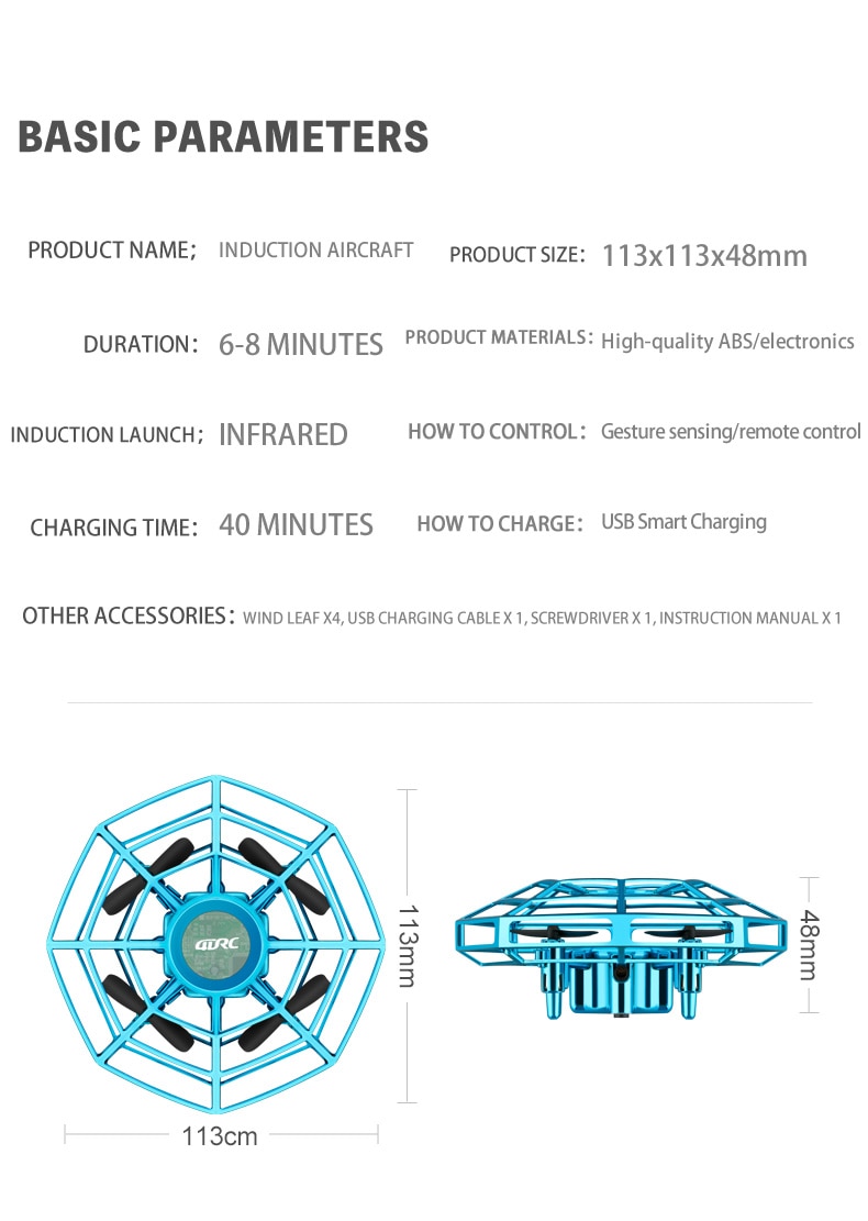 Mini Drone UFO Toys Infrared Sensing Control Hand Flying Aircraft Quadcopter Infraed RC Helicopter Kid Toy | Fugo Best