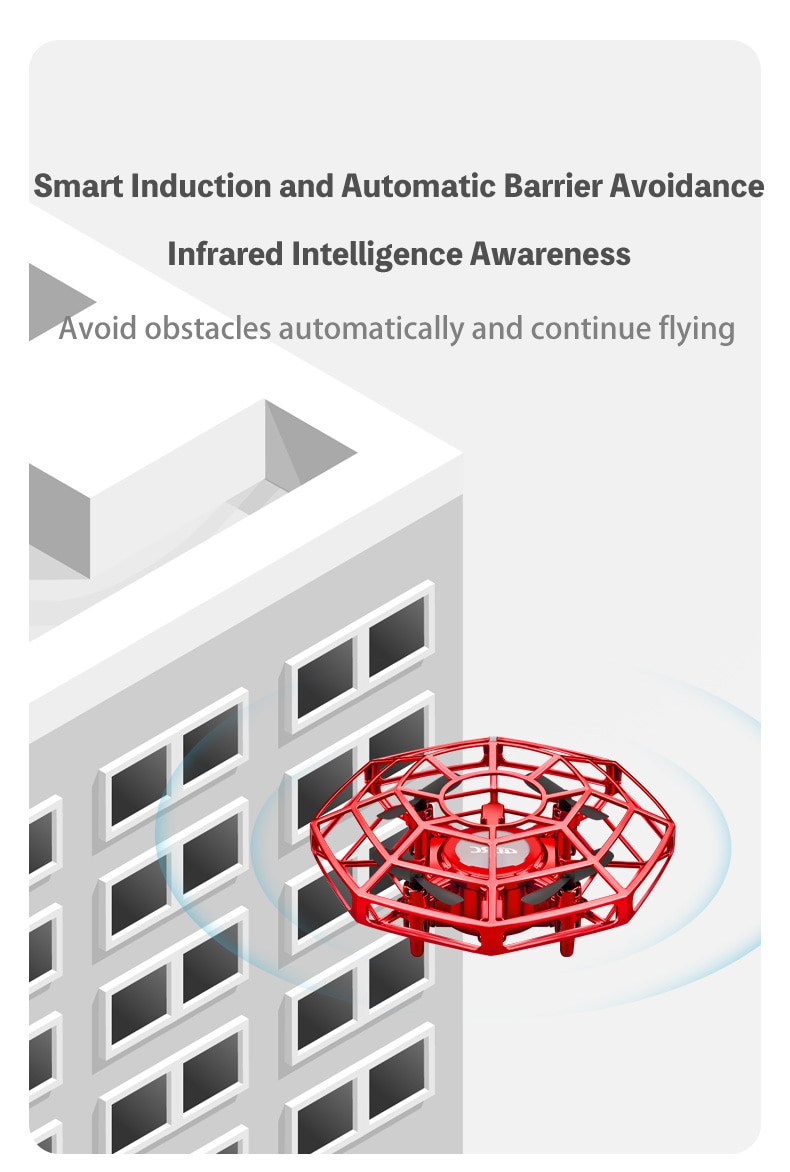 Mini Drone UFO Toys Infrared Sensing Control Hand Flying Aircraft Quadcopter Infraed RC Helicopter Kid Toy | Fugo Best