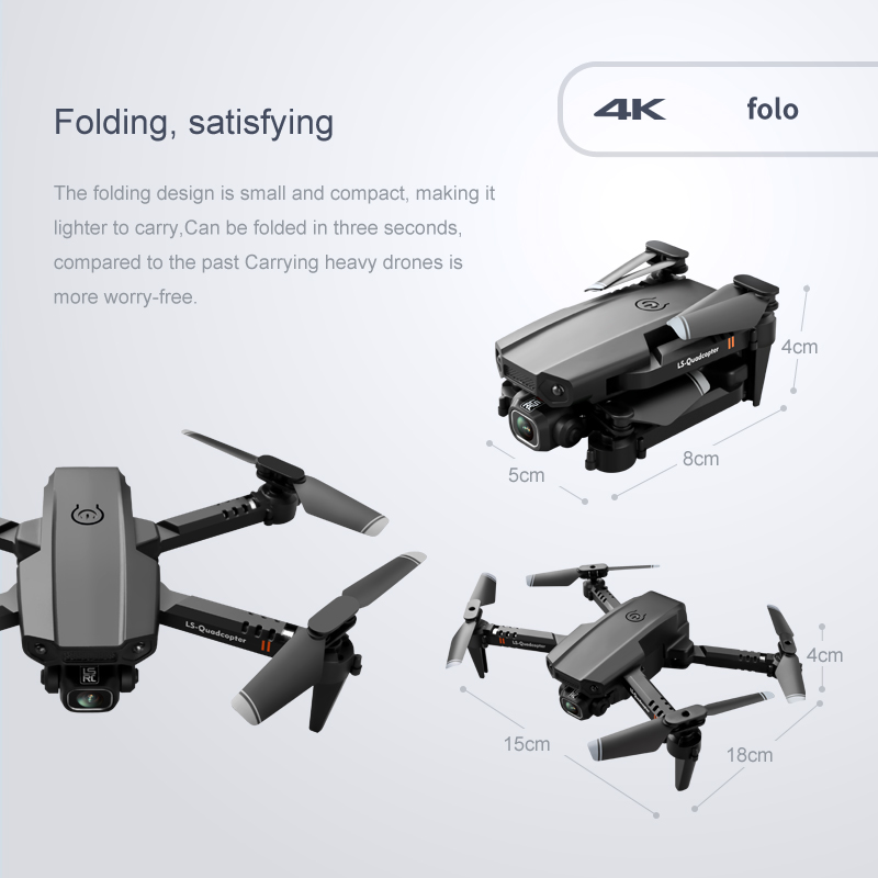 2020 New Mini Drone XT6 4K 1080P HD Camera WiFi Fpv Air Pressure Altitude Hold Foldable Quadcopter RC Drone Kid Toy GIft | Fugo Best