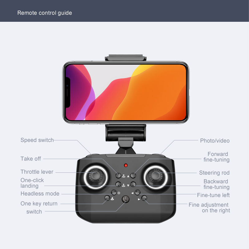 2020 New Mini Drone XT6 4K 1080P HD Camera WiFi Fpv Air Pressure Altitude Hold Foldable Quadcopter RC Drone Kid Toy GIft | Fugo Best