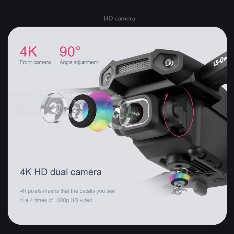 2020 New Mini Drone XT6 4K 1080P HD Camera WiFi Fpv Air Pressure Altitude Hold Foldable Quadcopter RC Drone Kid Toy GIft | Fugo Best