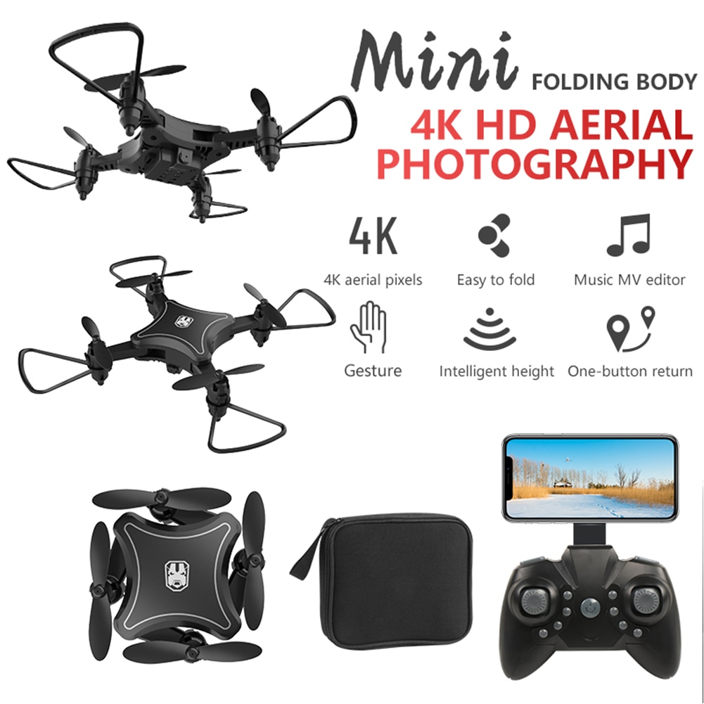 KY902 2.4G With Storage Bag Quadcopter Toy 4 Channels ABS 6 Axis Gyro Foldable Helicopter Kids Mini RC Drone 360 Degree Rotation | Fugo Best