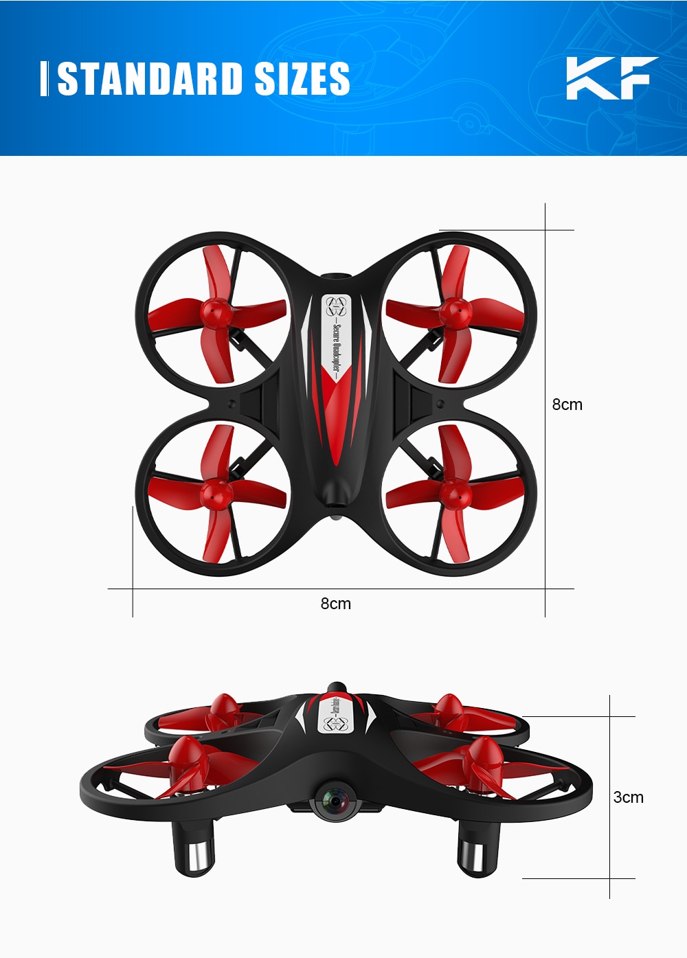 KF608 Mini Drone 720p HD With Camera Wifi Aerial Stabilized Altitude 3D Flip Headless Mode RC Quadcopter Profesional Drones Toy | Fugo Best