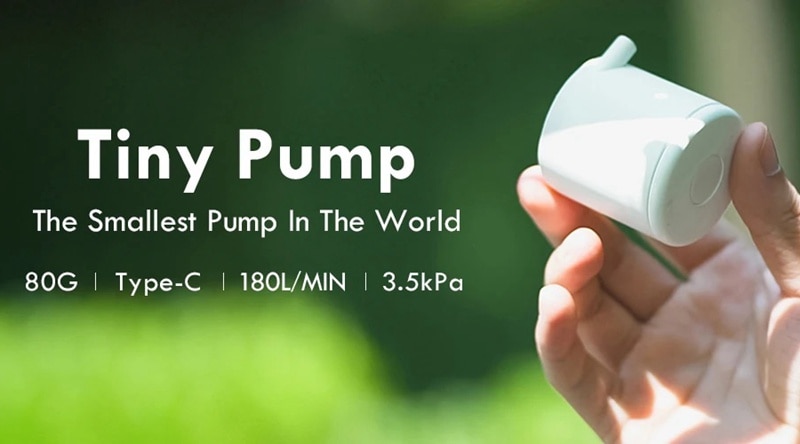 FLEXTAILGEAR Air PumP TINY Portable Rechargeable Ultralight Inflate for Sleeping Pad Camping Mattress Mat Swimming Ring Boat | Fugo Best