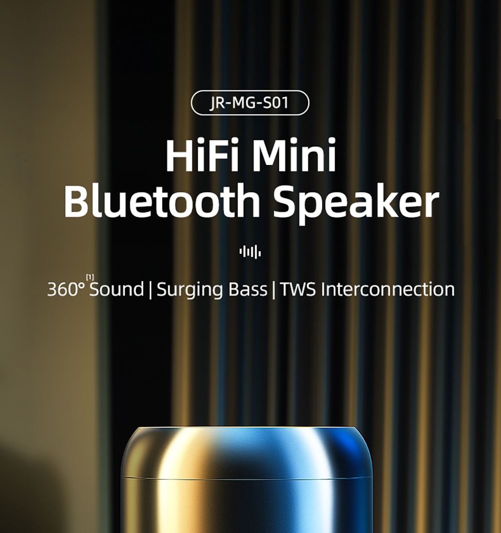 Mini Bluetooth Speaker Portable True Wireless Powerful Bass Smart Speaker 18H Play-time Clear Stereo Sound home theater JOYROOM | Fugo Best