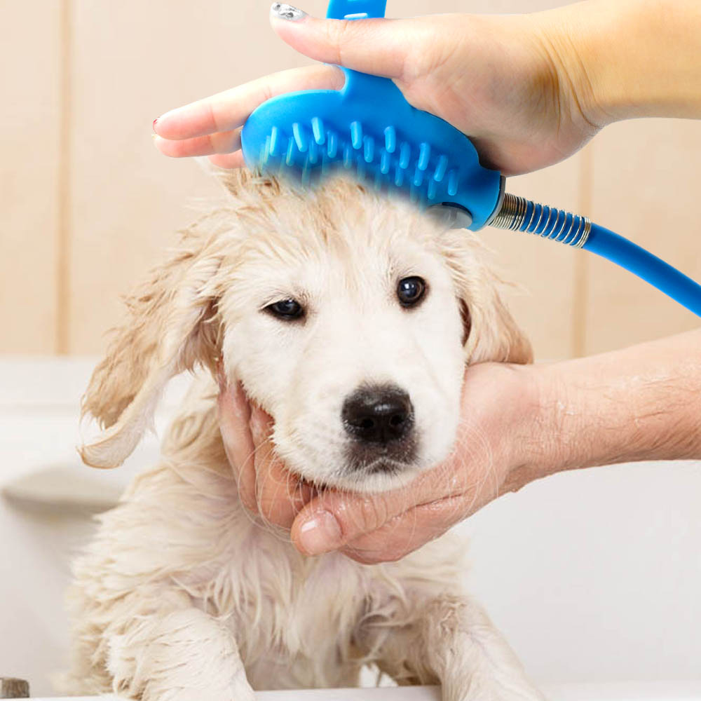 Soft Pet Dog Bath Shower for Dogs Pet Supplies Brush Glove Massager Washing Tool Sprayers Dog Shower Scrubber Sprayer chuveiros | Fugo Best