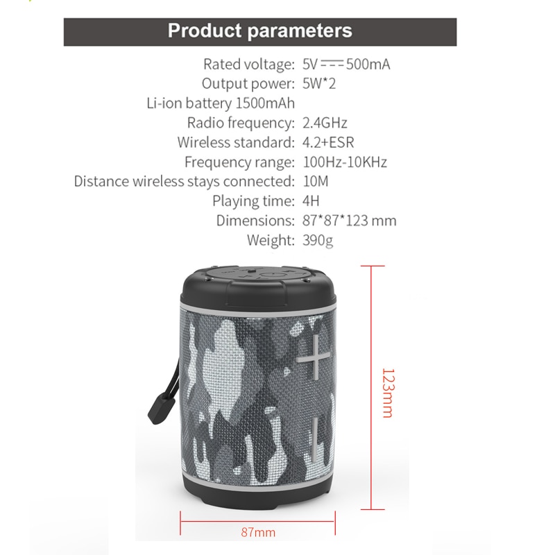 Hopestar P1 IPX7 waterproof bluetooth speaker, new portable bicycle outdoor wireless PC speaker FM radio, small music center som | Fugo Best