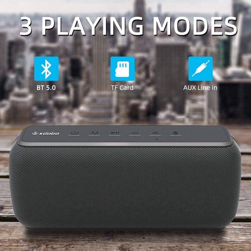 60W anti-drop bluetooth speaker waterproof portable column bass speaker subwoofer super bass USB/TF card music center sound bar | Fugo Best