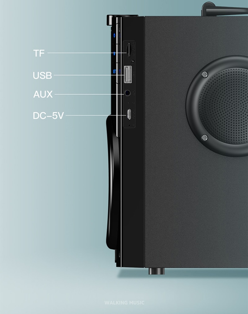 SOAIY Portable Bluetooth Speaker Larger power Column outdoor Loudspeakers Subwoofer computer speaker of Music center with remote | Fugo Best