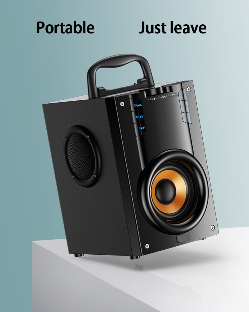 SOAIY Portable Bluetooth Speaker Larger power Column outdoor Loudspeakers Subwoofer computer speaker of Music center with remote | Fugo Best