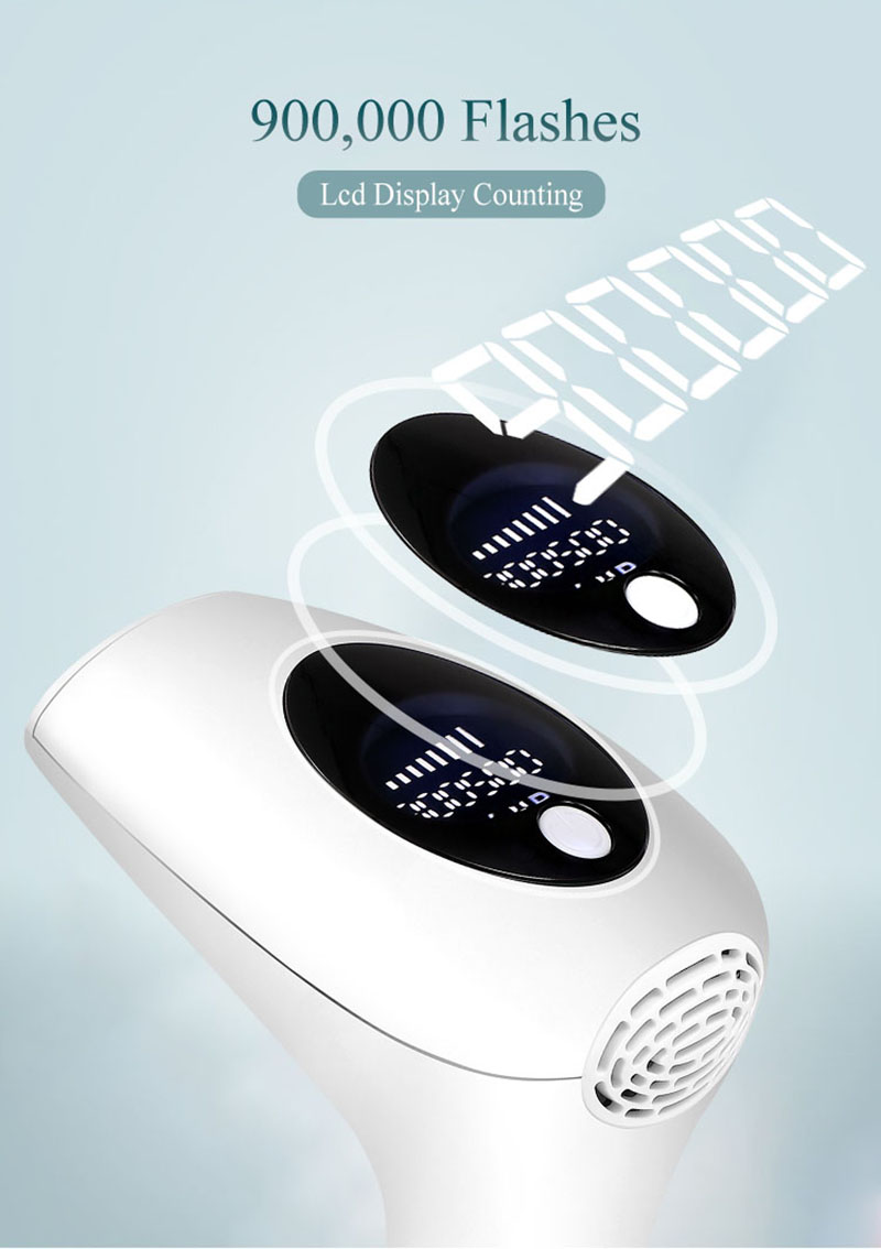 IPL Laser Depilator 900000 flash professional permanent LCD laser hair removal Photoepilator women painless hair remover machine | Fugo Best