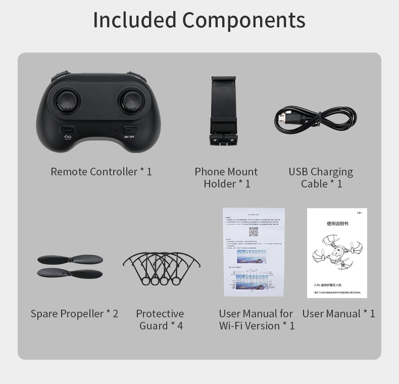 Topacc D83 Palm-sized Mini RC Drone With 2.4G Wifi HD Camera Altitude Hold Foldable RC Quadcopter RTF Simple to Control Dron | Fugo Best