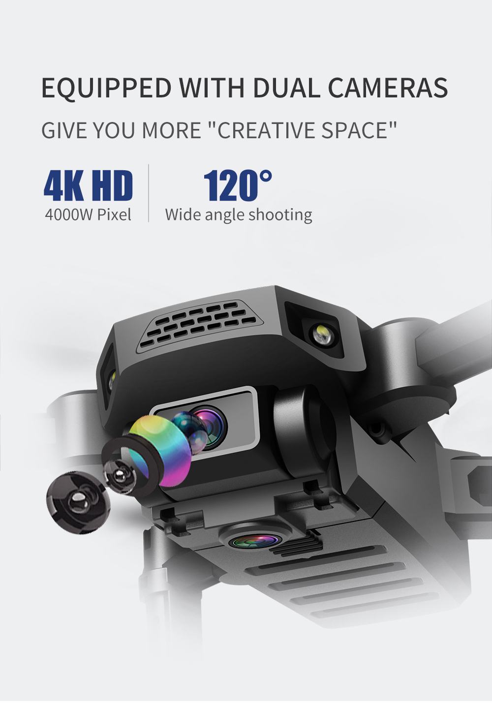 YH-P2 RC Drone Mini Foldable Quadcopter HD Mini Camera Profesional 2.4G 4CH WIFI FPV Altitude Hold Voice Operation Dron Toys | Fugo Best