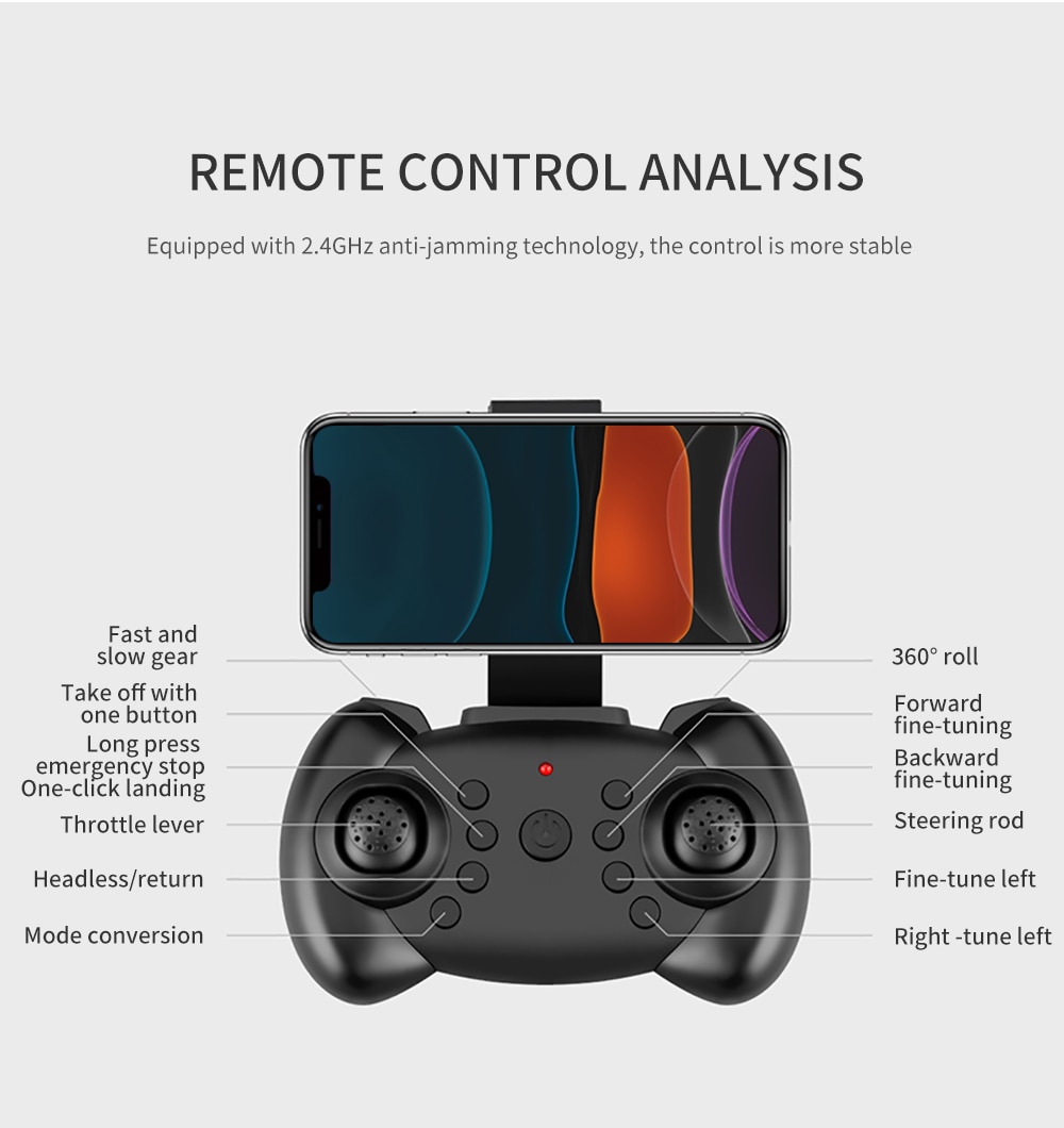 YH-P2 RC Drone Mini Foldable Quadcopter HD Mini Camera Profesional 2.4G 4CH WIFI FPV Altitude Hold Voice Operation Dron Toys | Fugo Best
