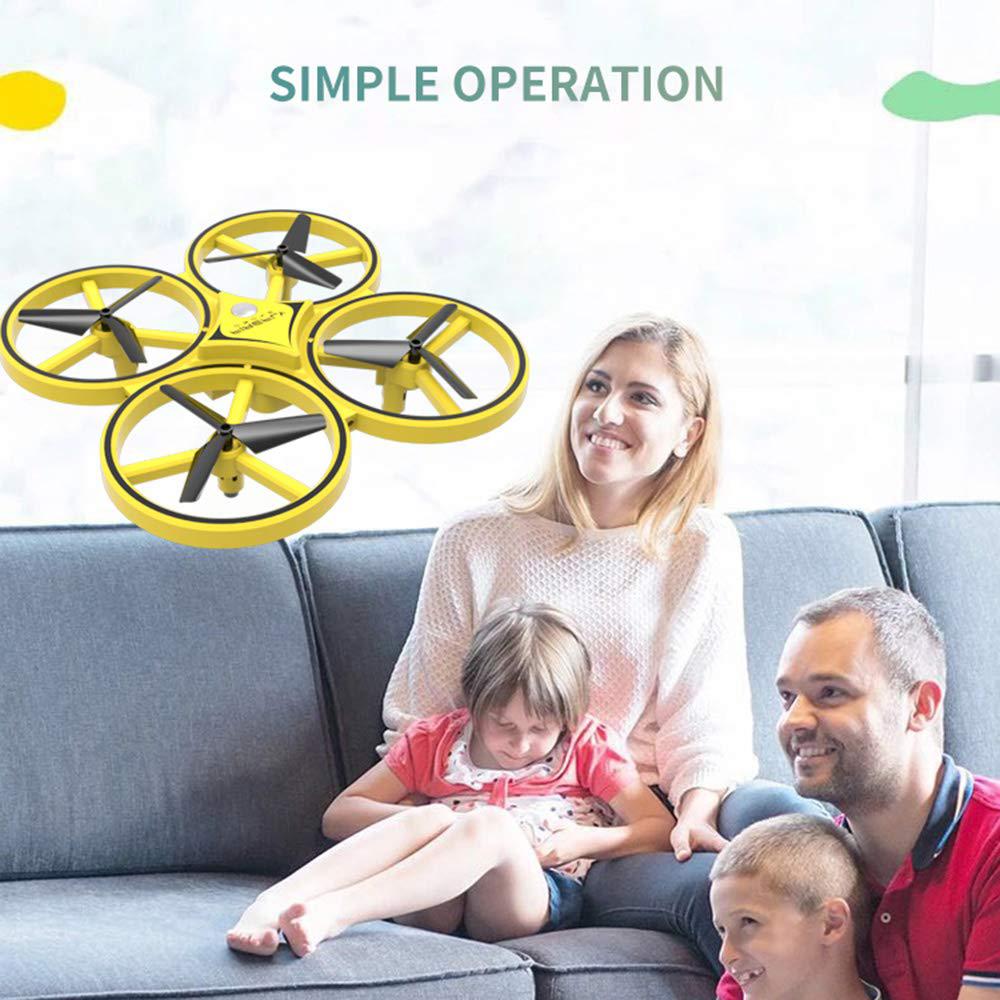 RC MODEL ZF04 RC Drone Mini Infrared Induction Hand Control Drone Altitude Hold 2 Controllers Quadcopter for Kids Toy Gift | Fugo Best
