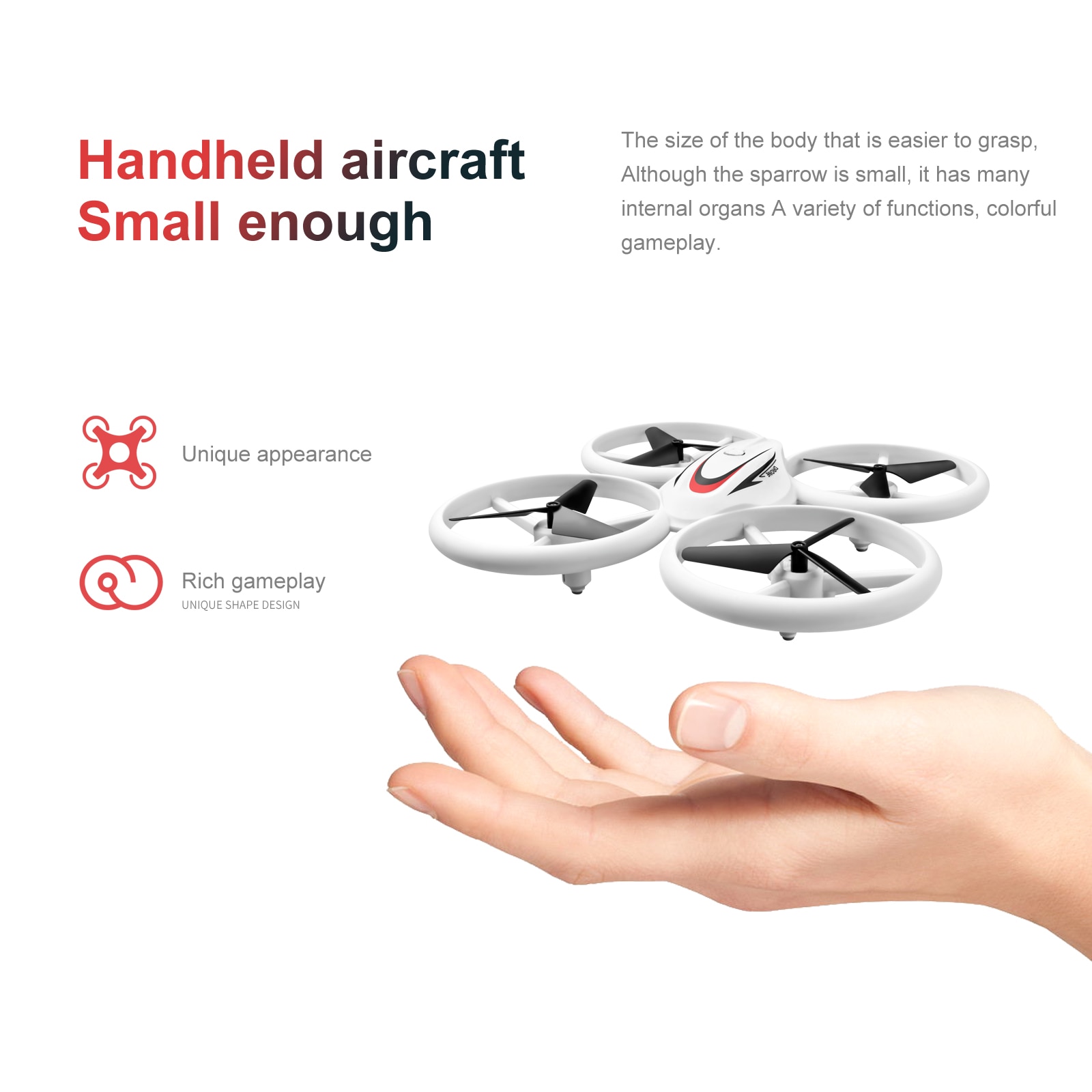 S123 Mini UFO RC Drone With LED Light Infrared Induction Fixed height Quadcopter Model Professional Colorful Dron Toys for boys | Fugo Best