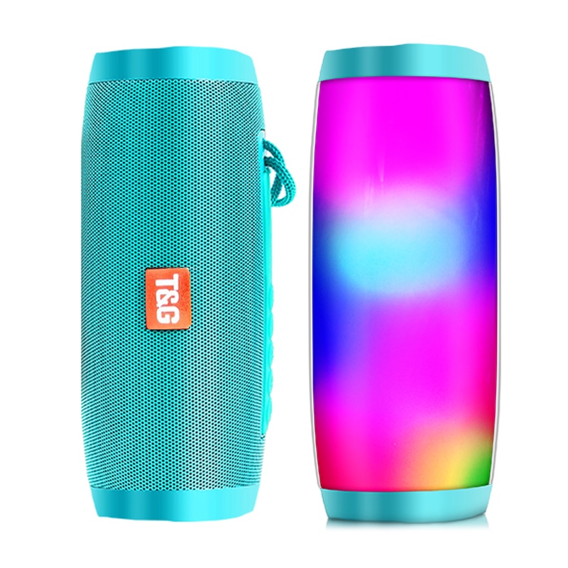 YABA Bluetooth Speaker Powerful Portable Speakers Wireless Column with LED Night Light TF FM Radio Boombox Built-in Mic | Fugo Best