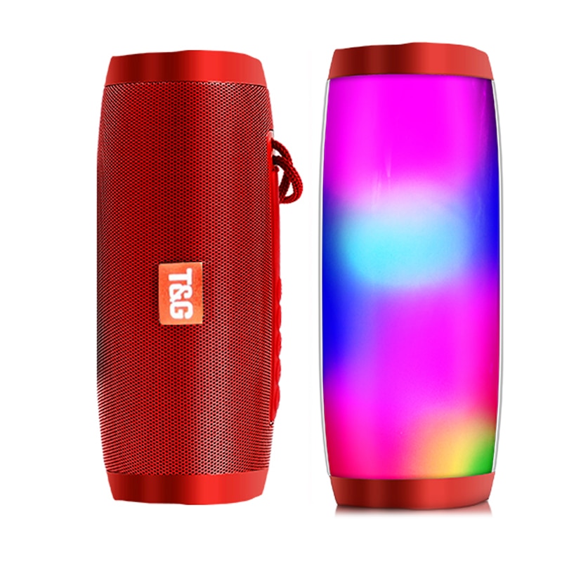 YABA Bluetooth Speaker Powerful Portable Speakers Wireless Column with LED Night Light TF FM Radio Boombox Built-in Mic | Fugo Best