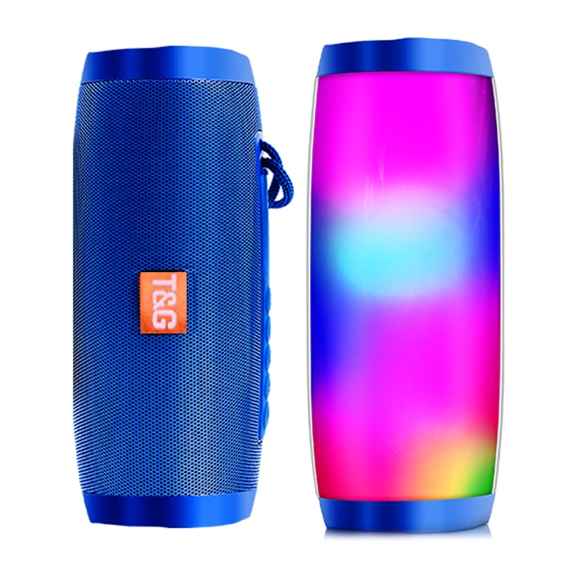 YABA Bluetooth Speaker Powerful Portable Speakers Wireless Column with LED Night Light TF FM Radio Boombox Built-in Mic | Fugo Best