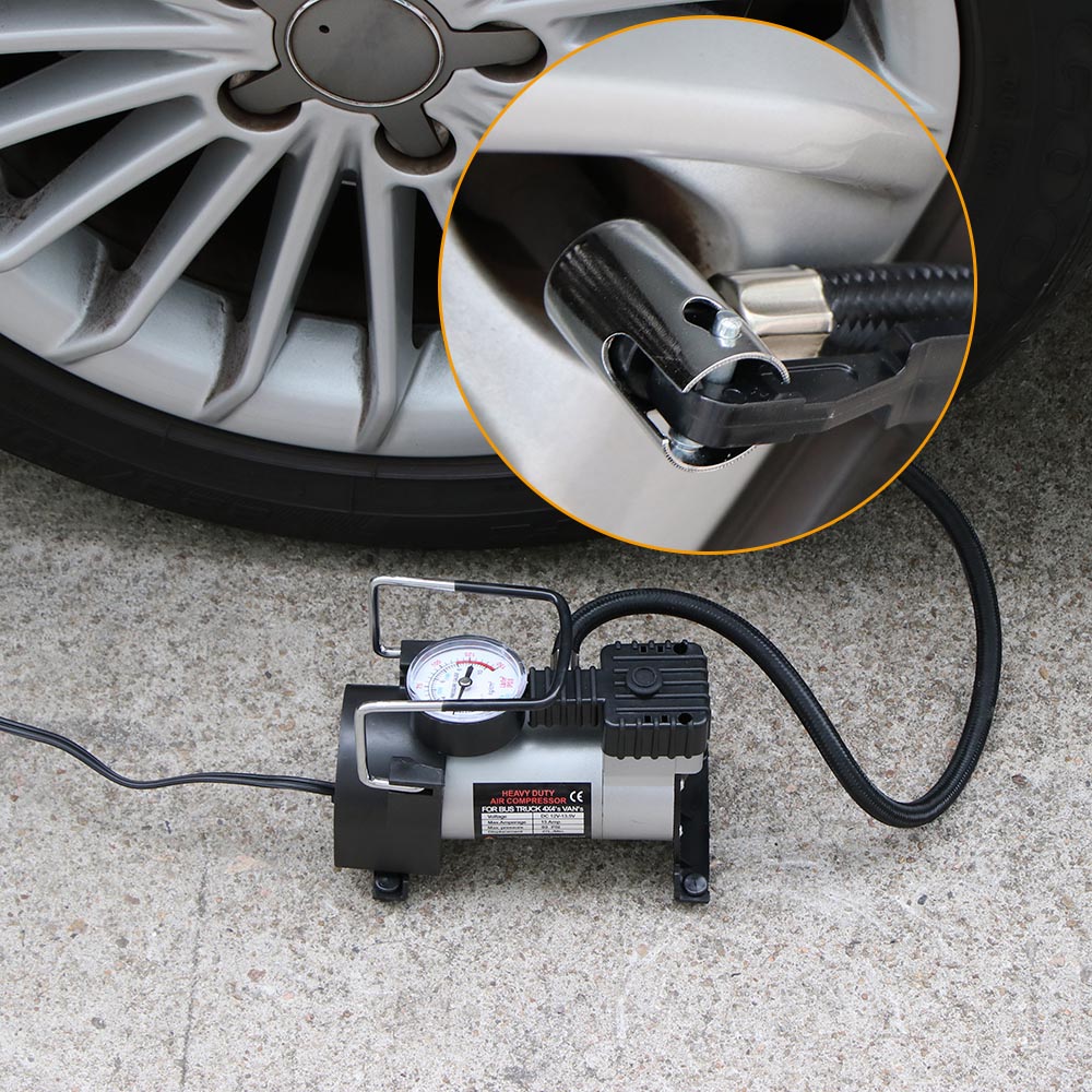 Universal 12V High-Power Car Double-Cylinder Inflator Pump Air Compressor Inflator Portable 150psi Car Tire Pump car Accessories | Fugo Best