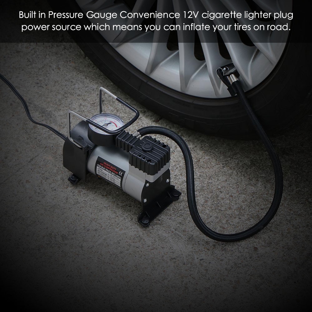 Universal 12V High-Power Car Double-Cylinder Inflator Pump Air Compressor Inflator Portable 150psi Car Tire Pump car Accessories | Fugo Best