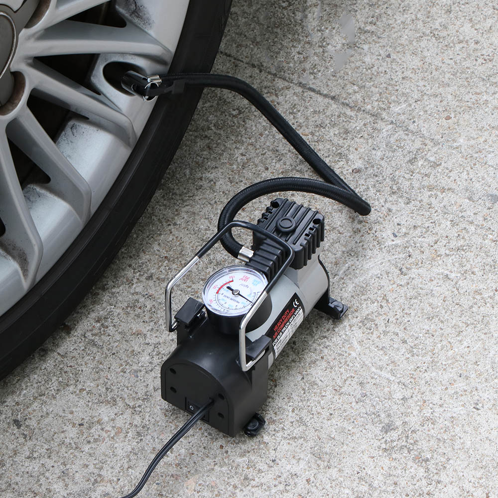 Universal 12V High-Power Car Double-Cylinder Inflator Pump Air Compressor Inflator Portable 150psi Car Tire Pump car Accessories | Fugo Best