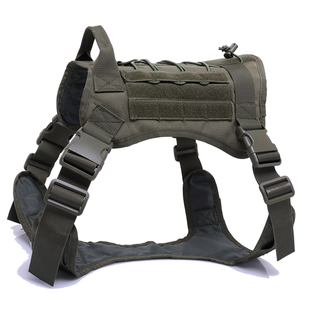 Tactical Dog Harness German Shepherd Pet Dog Harness Vest Nylon Bungee Dog Leash Harness For Small Large Dogs | Fugo Best
