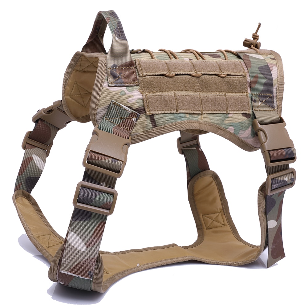 Tactical Dog Harness German Shepherd Pet Dog Harness Vest Nylon Bungee Dog Leash Harness For Small Large Dogs | Fugo Best