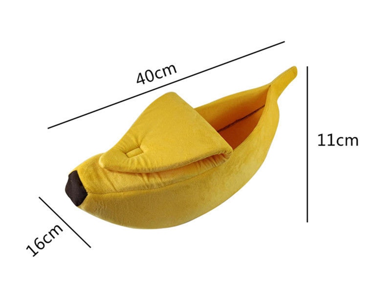 Funny Banana Cat Bed House Cute Cozy Cat Mat Beds Warm Durable Portable Pet Basket Kennel Dog Cushion Cat Supplies Multicolor | Fugo Best