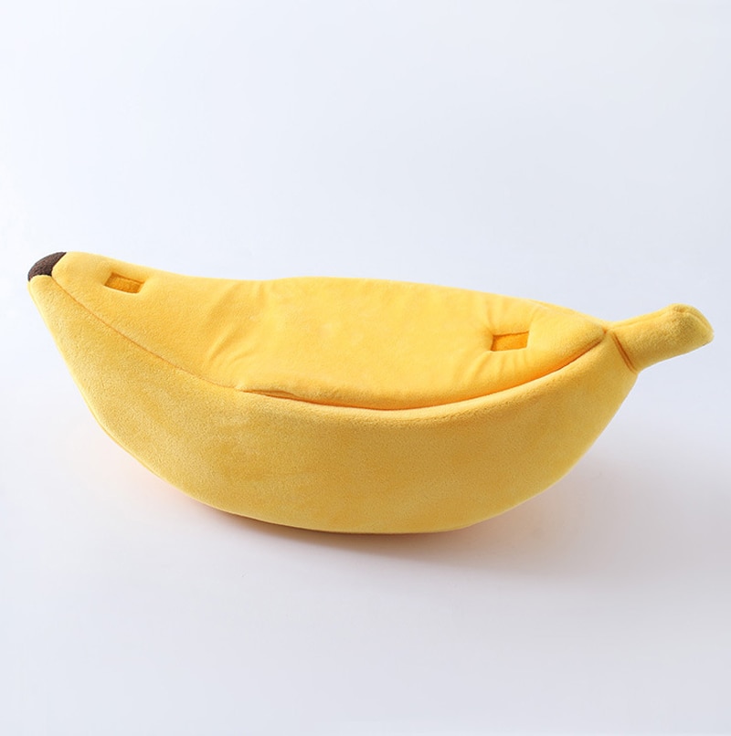 Funny Banana Cat Bed House Cute Cozy Cat Mat Beds Warm Durable Portable Pet Basket Kennel Dog Cushion Cat Supplies Multicolor | Fugo Best