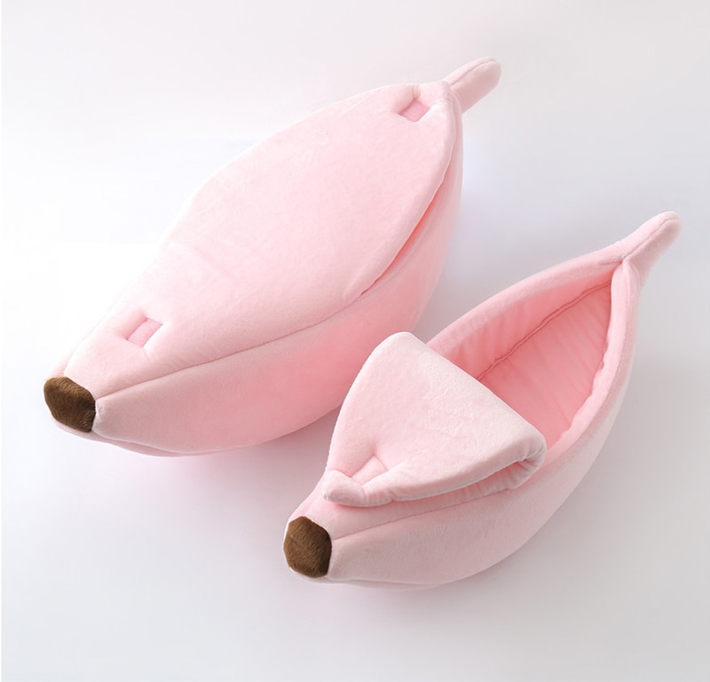 Funny Banana Cat Bed House Cute Cozy Cat Mat Beds Warm Durable Portable Pet Basket Kennel Dog Cushion Cat Supplies Multicolor | Fugo Best