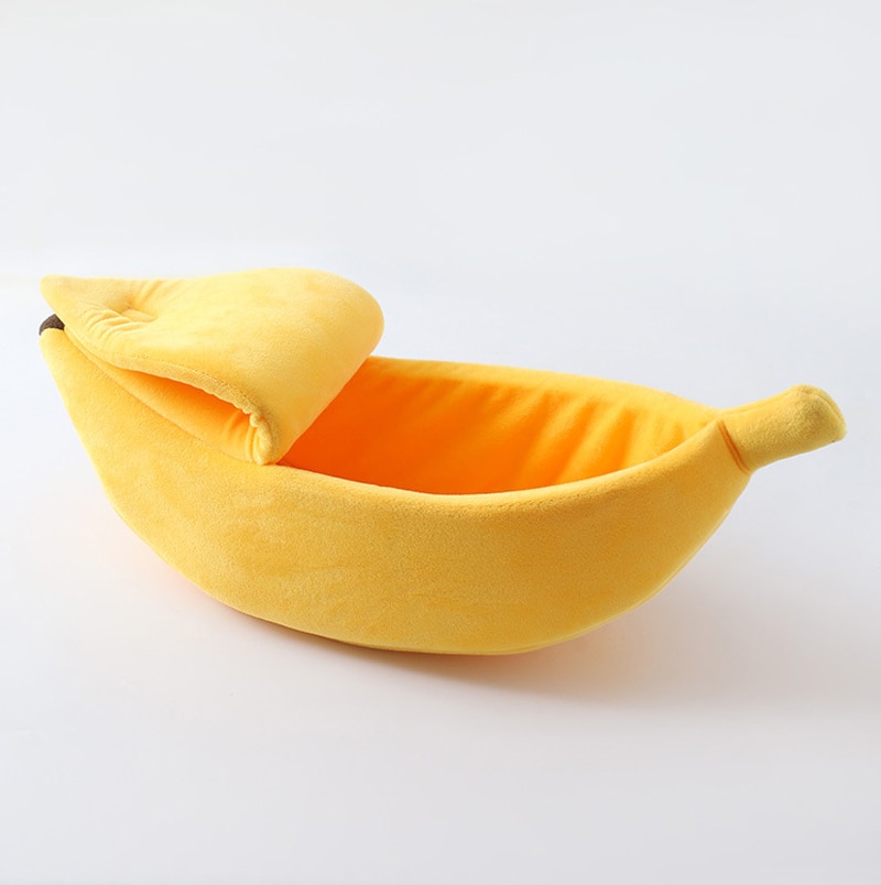 Funny Banana Cat Bed House Cute Cozy Cat Mat Beds Warm Durable Portable Pet Basket Kennel Dog Cushion Cat Supplies Multicolor | Fugo Best