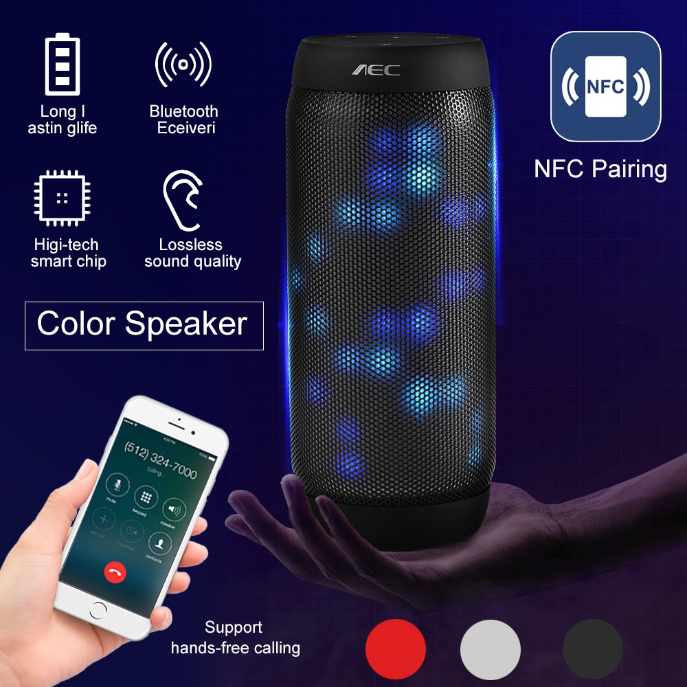 Portable Bluetooth Speaker Waterproof Subwoofer 8D Surround Loudspeake TF Card/AUX /FM Radio /Call For Outdoor Sport | Fugo Best