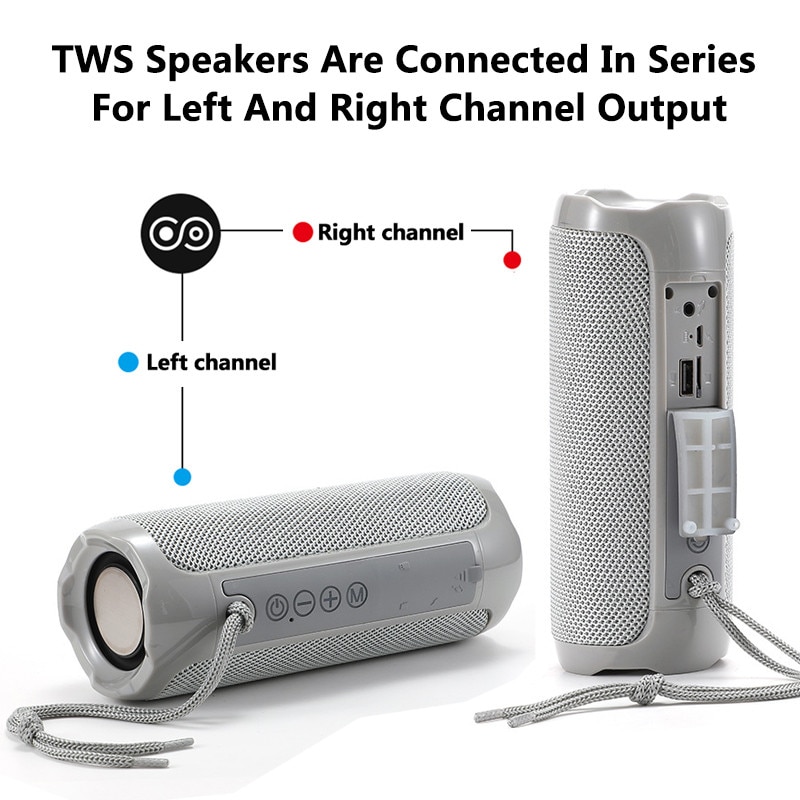YABA bluetooth speaker stereo bass dual diaphragm system soundbox waterproof caixa de som FM radio enceinte bluetooth | Fugo Best