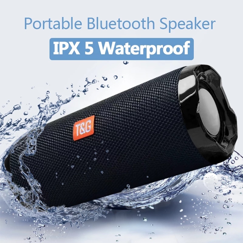 Bluetooth Speaker Outdoor Waterproof Portable Wireless Sound Column Speaker Box Supports TF Card FM Radio Mobile Phone Computer | Fugo Best