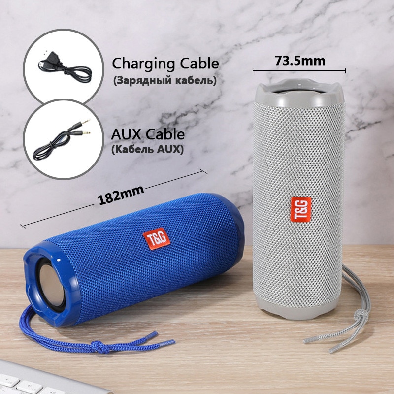 Bluetooth Speaker Outdoor Waterproof Portable Wireless Sound Column Speaker Box Supports TF Card FM Radio Mobile Phone Computer | Fugo Best